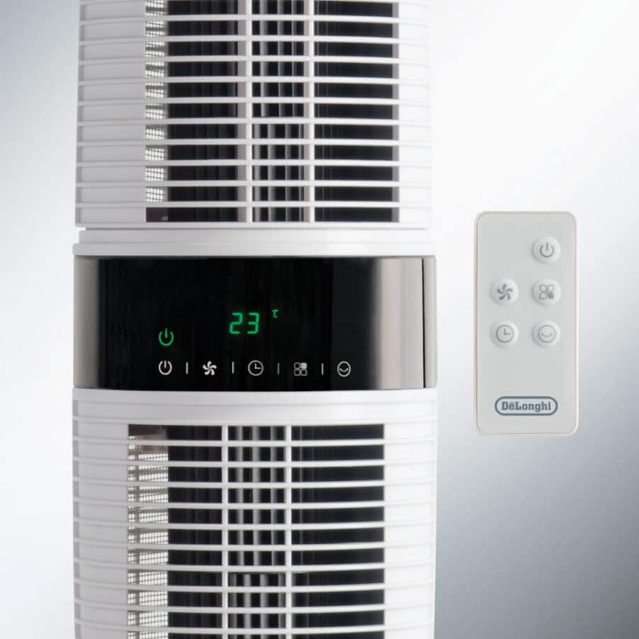 Fans, 360° Dual Oscillating Tower Fan White, undefined, White