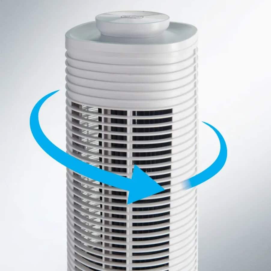 Fans, 360° Dual Oscillating Tower Fan White, undefined, White