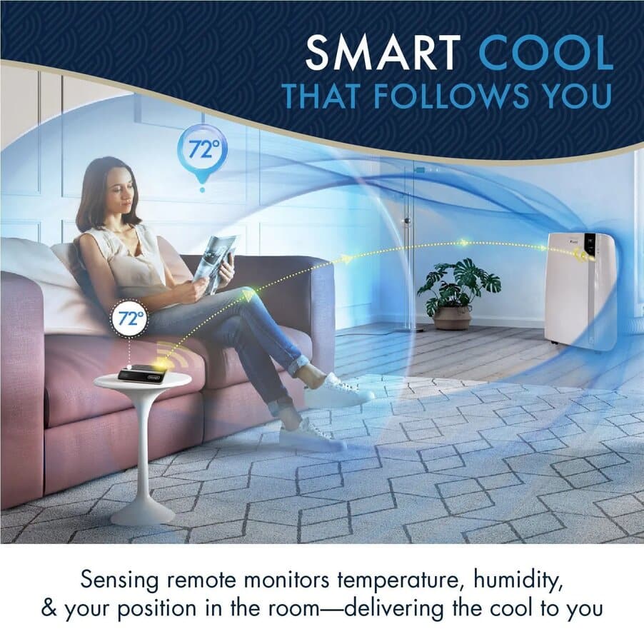 undefined, Arctic Whisper Extreme PAC EX360LVYN-6A WH 500 sq ft Portable Air Conditioner with Cool Surround(TM) Technology and Eco Real Feel, undefined, White