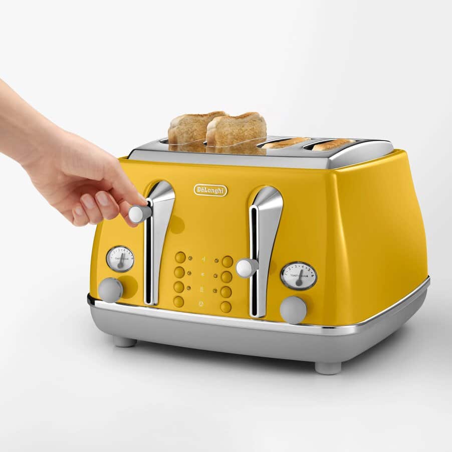 Icona toasters, Icona Capitals 4 slice New York Yellow Toaster, undefined, Yellow