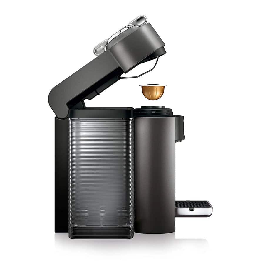 Nespresso Machines, Nespresso Evoluo Coffee and Espresso Machine by De'Longhi, Graphite Metal, undefined, Grey