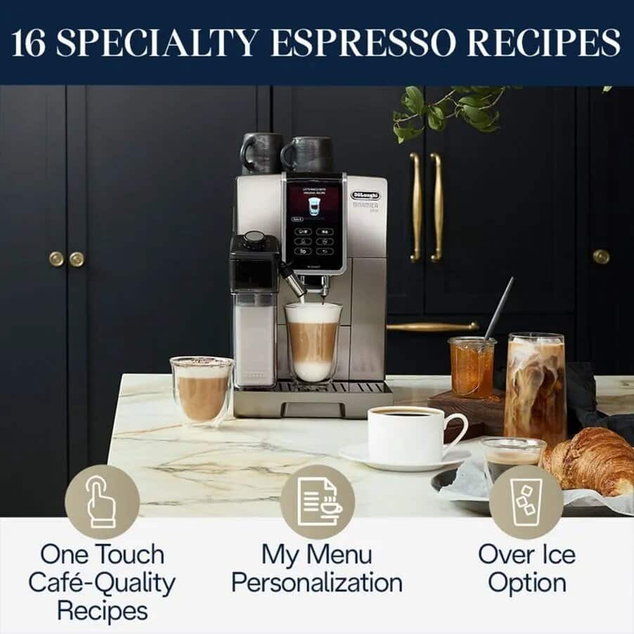 undefined, Dinamica Plus Espresso Machine, Connected, undefined, Titanium