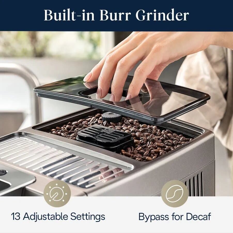 undefined, Dinamica Plus Espresso Machine, Connected, undefined, Titanium