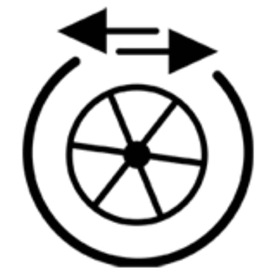 Rotação em ambos os sentidos