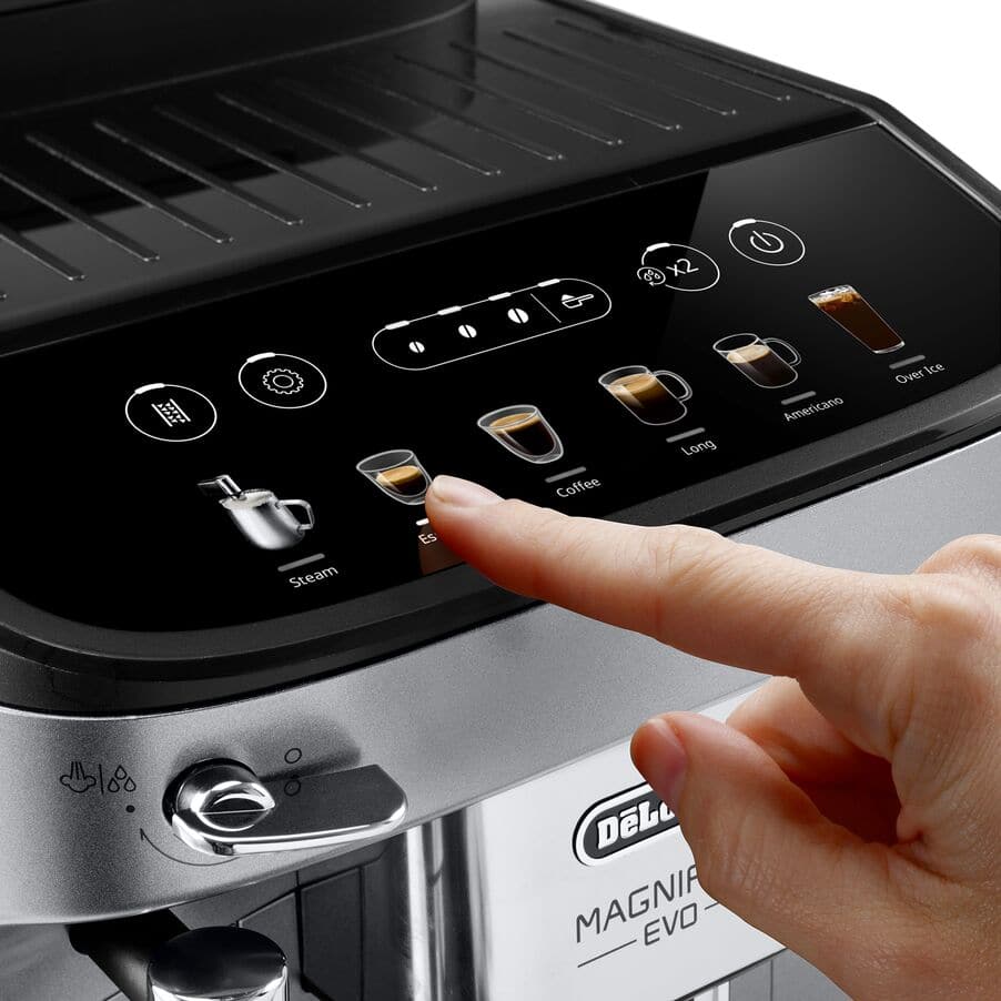 undefined, Magnifica Evo Fully Automatic Espresso Machine with Manual Milk Frothing, undefined, Silver