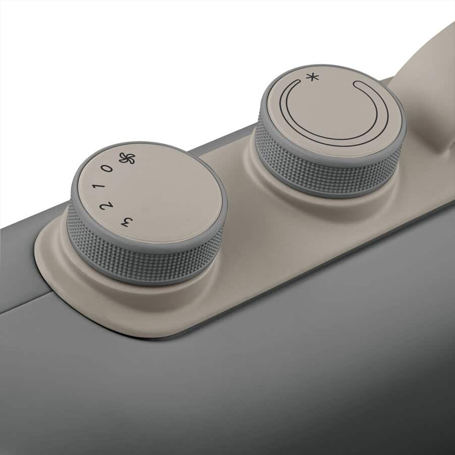Capsule Fit, Capsule Fit Fan Heater, 2.4KW - Grey, undefined, Grey