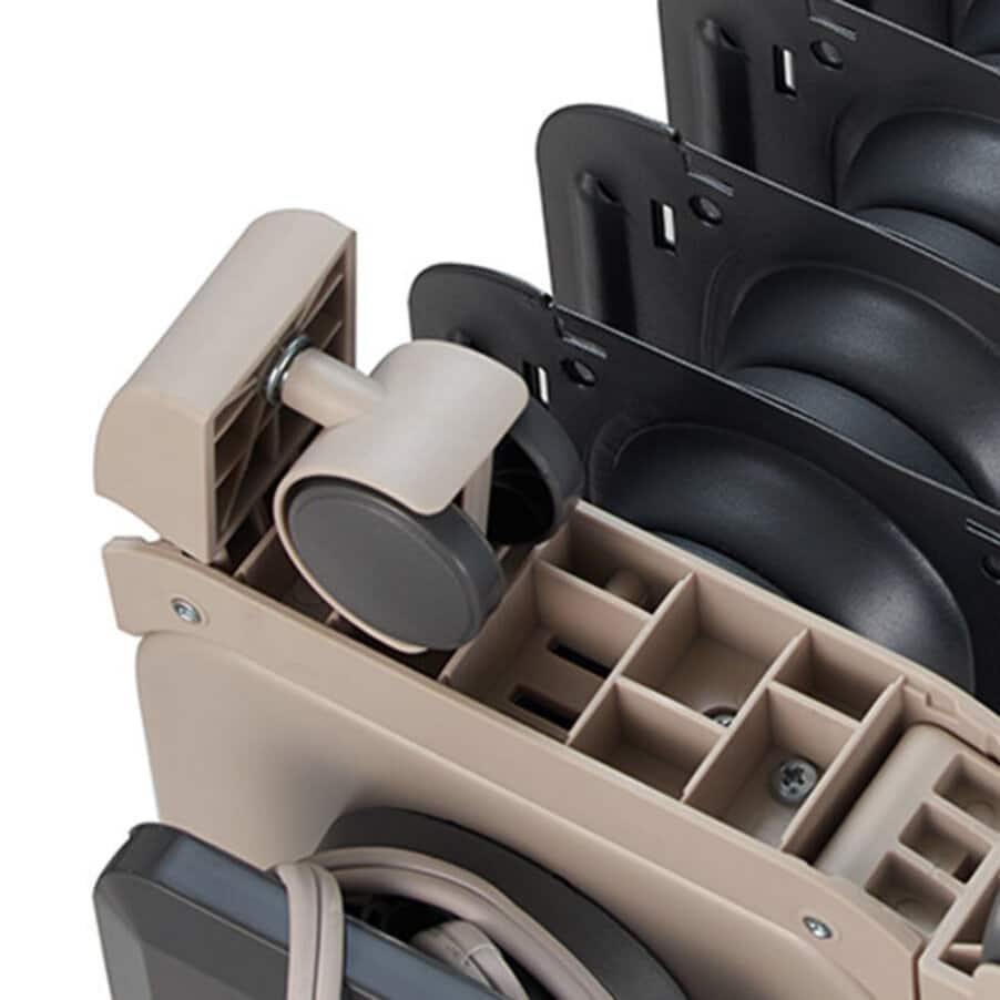 組み立て不要の折りたたみ式キャスター