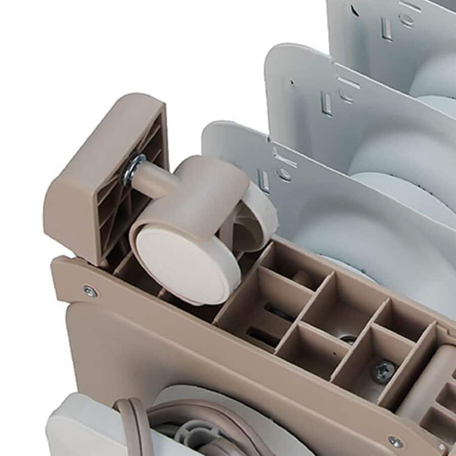 組み立て不要の折りたたみ式キャスター