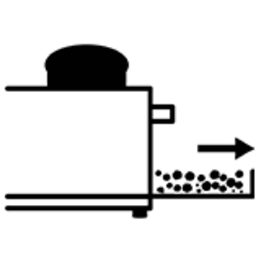 Bandeja extraíble para migas