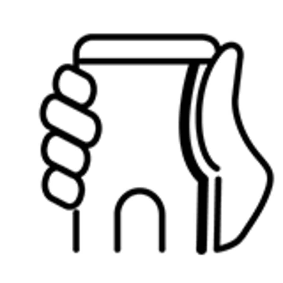 Empuñadura suave y cómoda con forma ergonómica