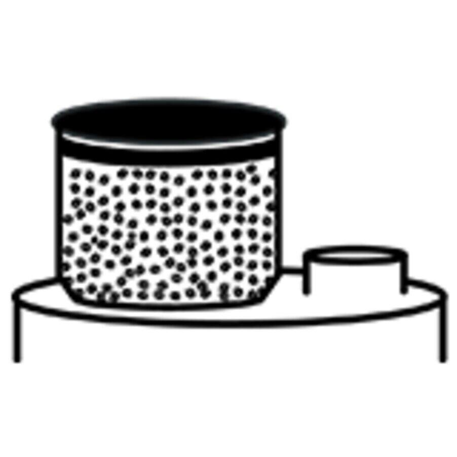 Grand réservoir transparent 220g