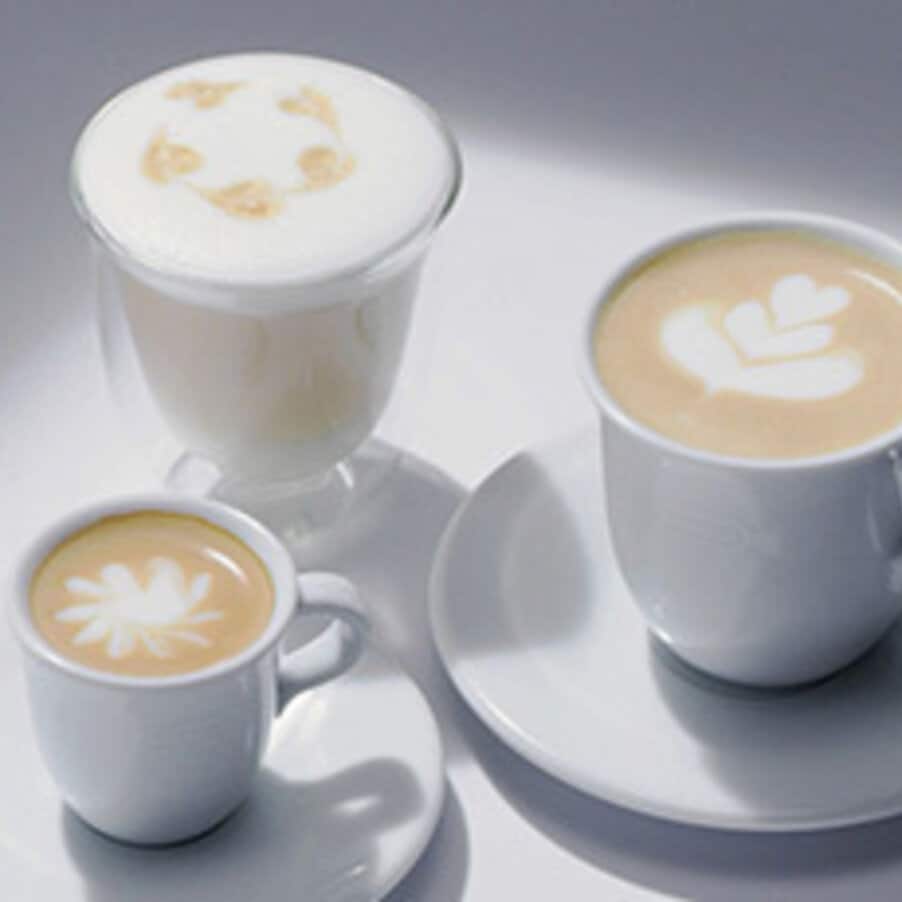 カプチーノもラテアートも楽しめる