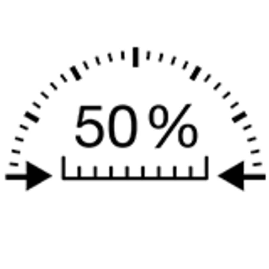 50 % vähemmän aikaa vievä