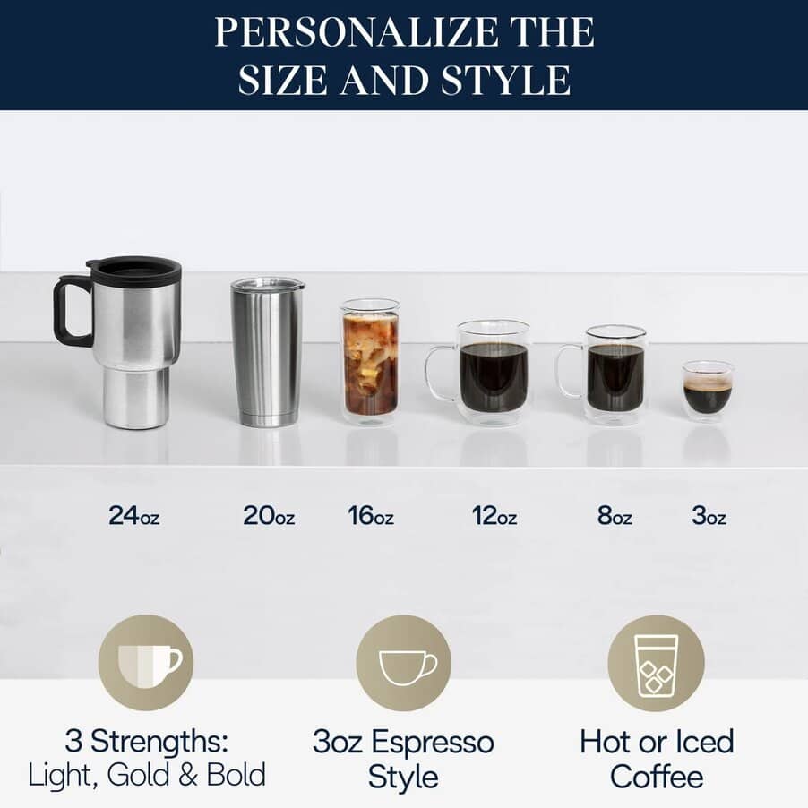 undefined, TrueBrew Drip Coffee Maker - Stainless/Black, undefined, Acier inoxydable / noir
