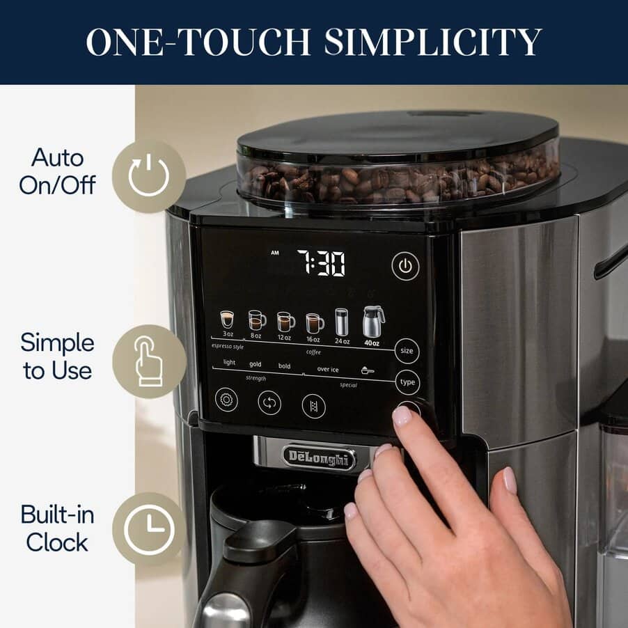 Drip Coffee Makers, TrueBrew Drip Coffee Maker, Stainless, undefined, Stainless steel / silver
