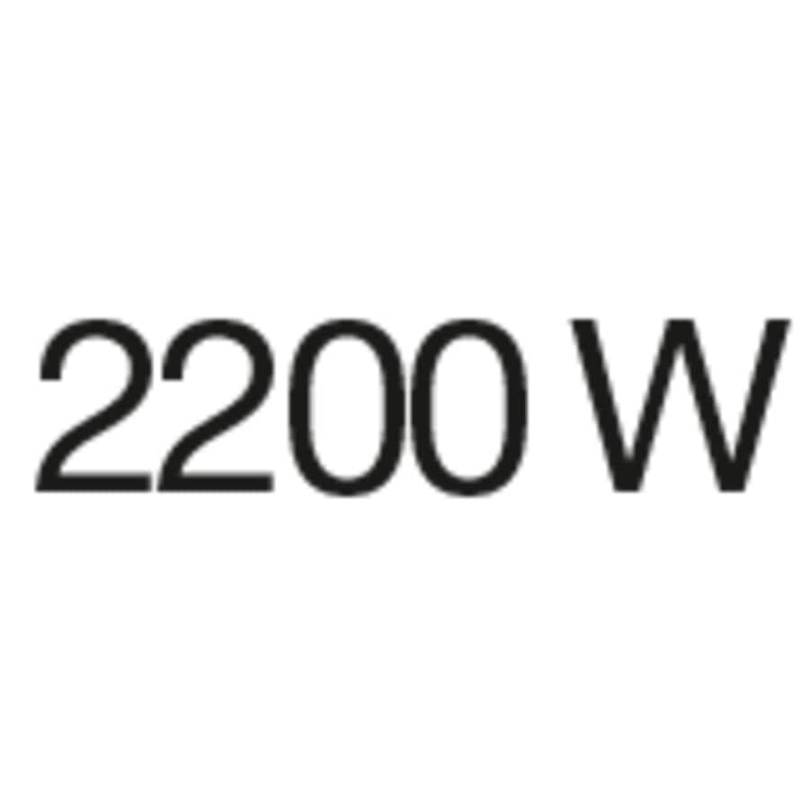 2200-watt grill power