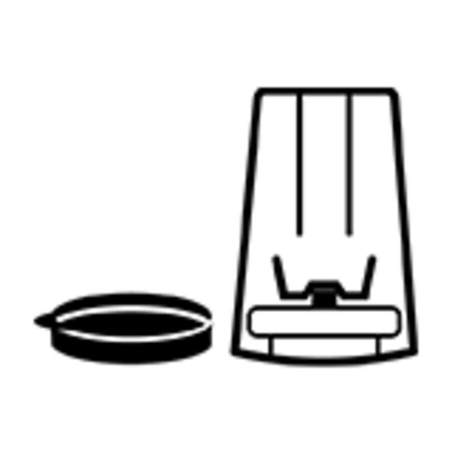 290mL グラインダーアクセサリ、フタ付き。