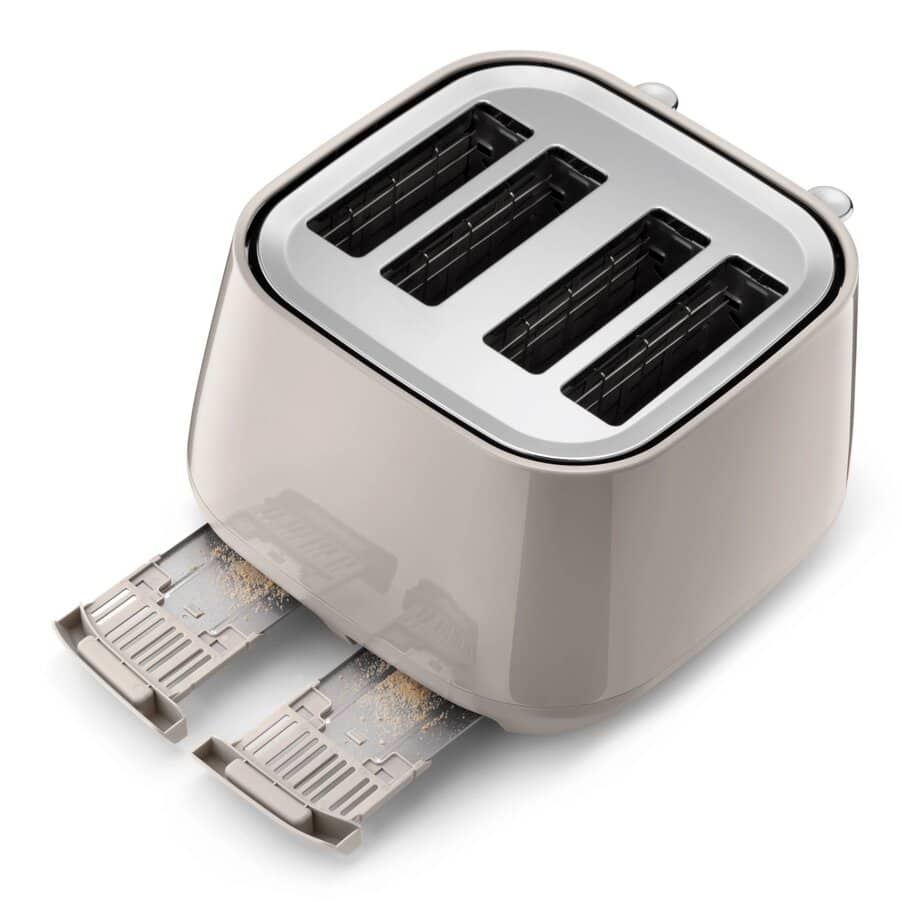 Eclettica toasters, Eclettica 4 Slot Toaster - Biscuit Beige, undefined, Beige
