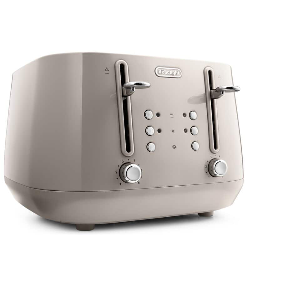 Eclettica toasters, Eclettica 4 Slot Toaster - Biscuit Beige, undefined, Beige