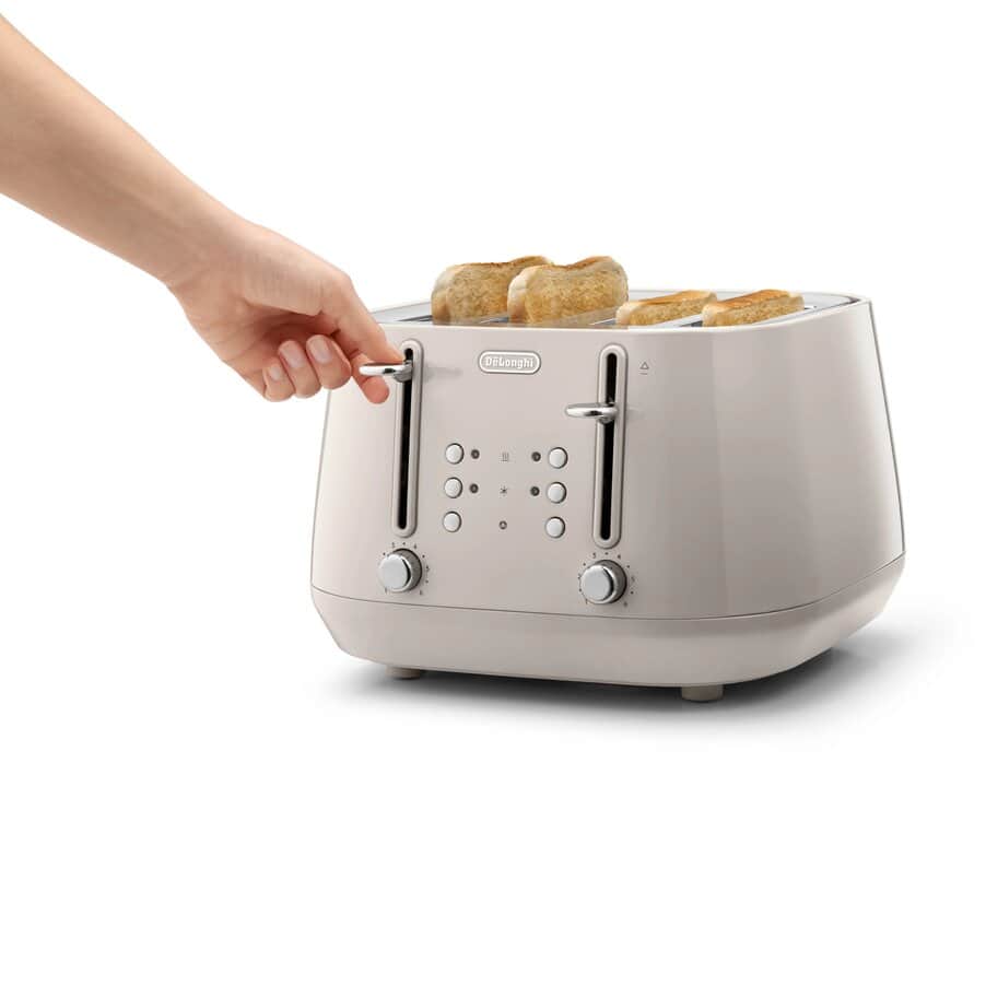 Eclettica toasters, Eclettica 4 Slot Toaster - Biscuit Beige, undefined, Beige