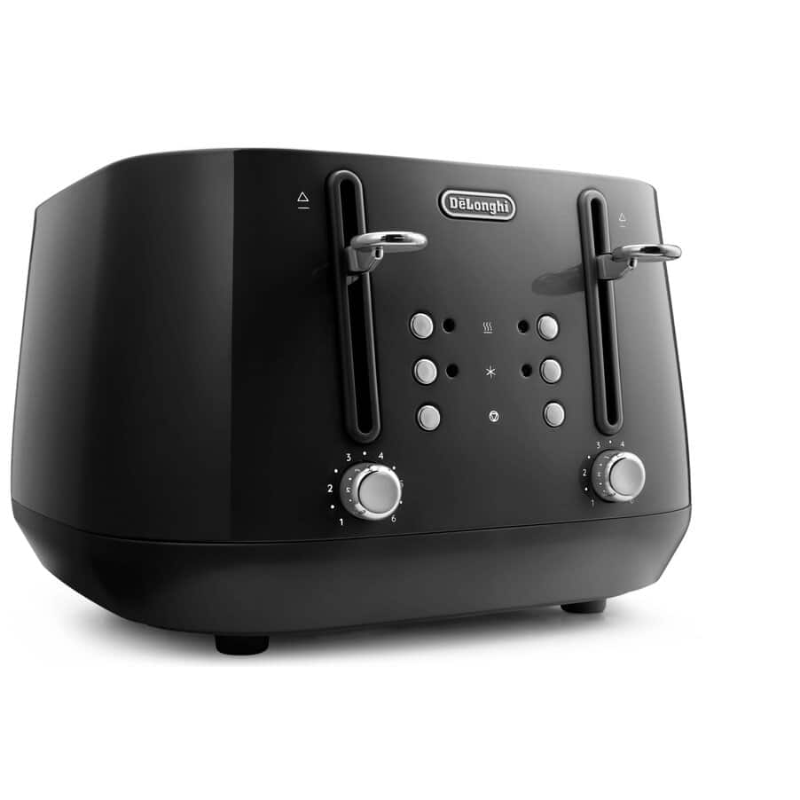 undefined, Eclettica 4 Slot Toaster - Bold Black, undefined, Black