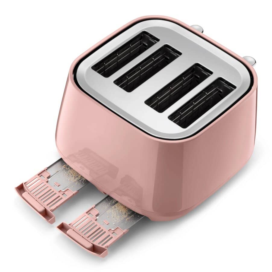 undefined, Eclettica 4 Slot Toaster - Playful Pink, undefined, Pink