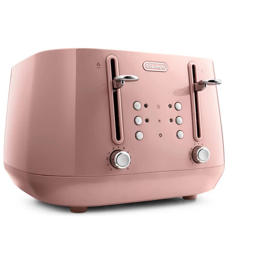 undefined, Eclettica 4 Slot Toaster - Playful Pink, undefined, Pink