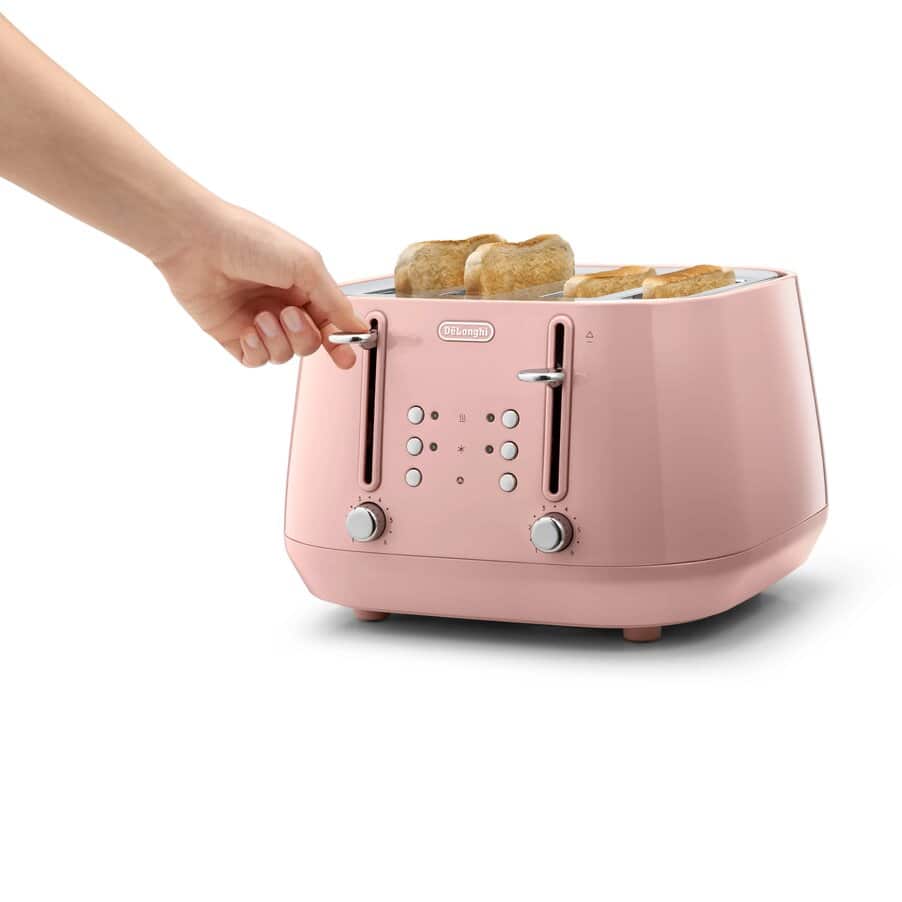 undefined, Eclettica 4 Slot Toaster - Playful Pink, undefined, Pink