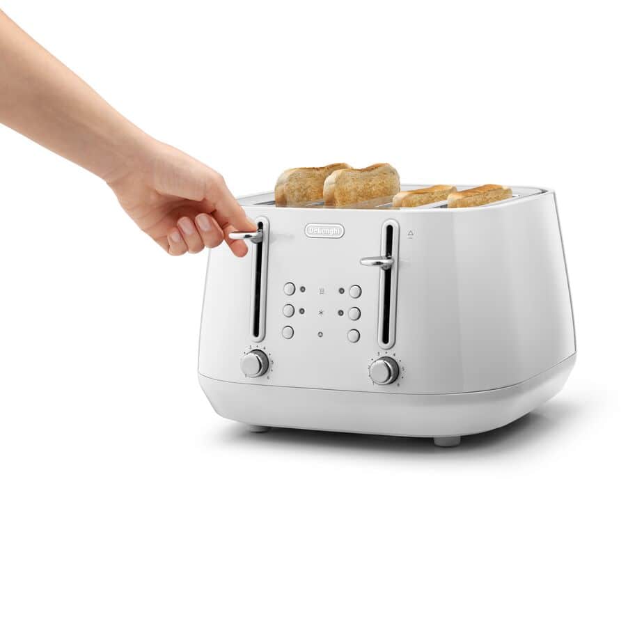 undefined, Eclettica 4 Slot Toaster - Whimsical White, undefined, White