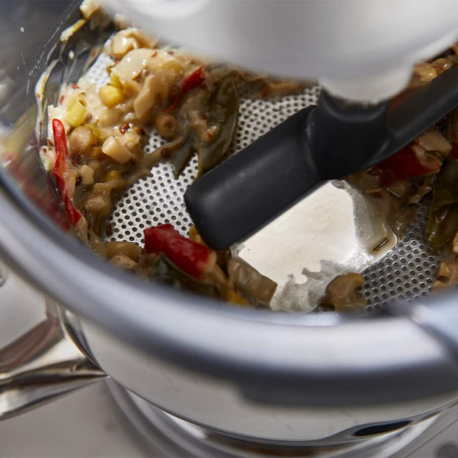 The automatic sifter does the hard work