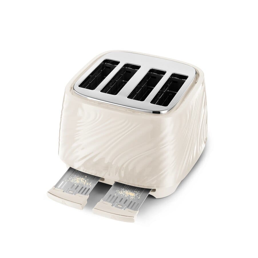 Ballerina Toasters, Ballerina Seta 4 Slot Toaster - Silk Beige, undefined, undefined