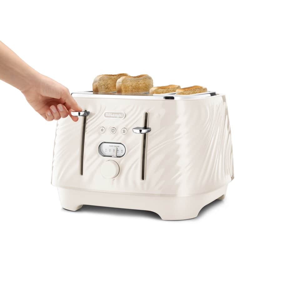 Ballerina Toasters, Ballerina Seta 4 Slot Toaster - Silk Beige, undefined, undefined