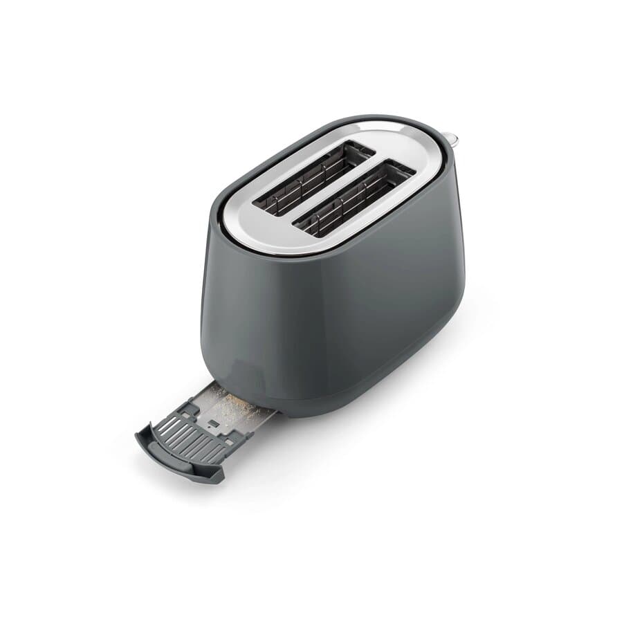 Eclettica toasters, Eclettica 2 Slice Toaster Grey, undefined, Grey