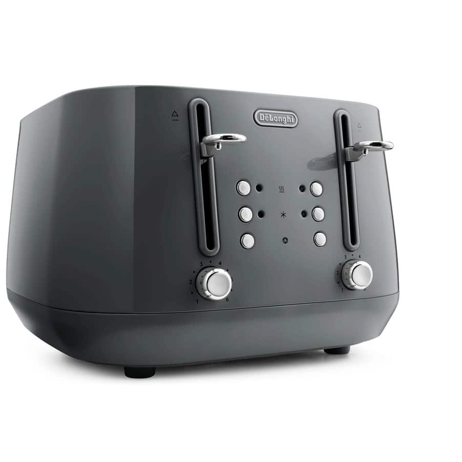 undefined, Eclettica 4 Slice Toaster Grey, undefined, Grey