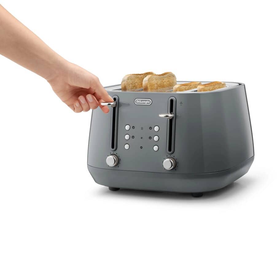 undefined, Eclettica 4 Slice Toaster Grey, undefined, Grey