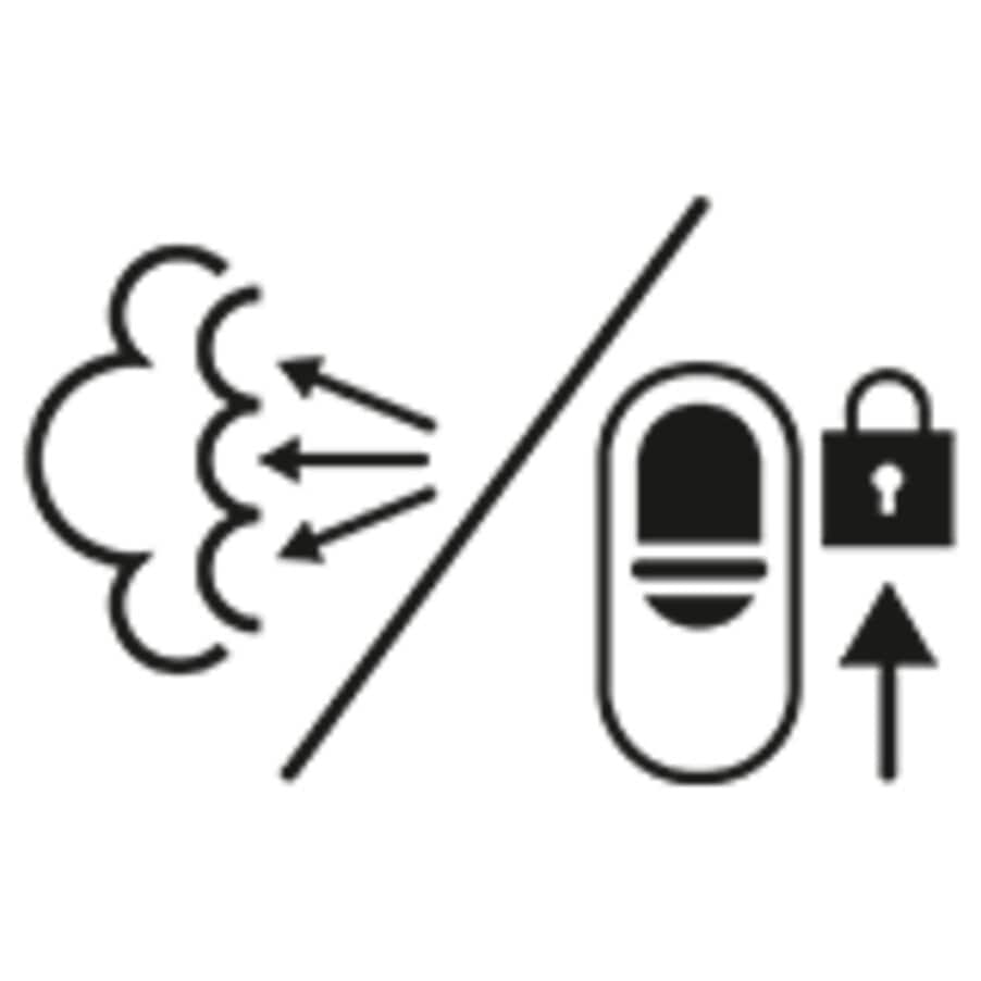 Vergrendeling continue stoom