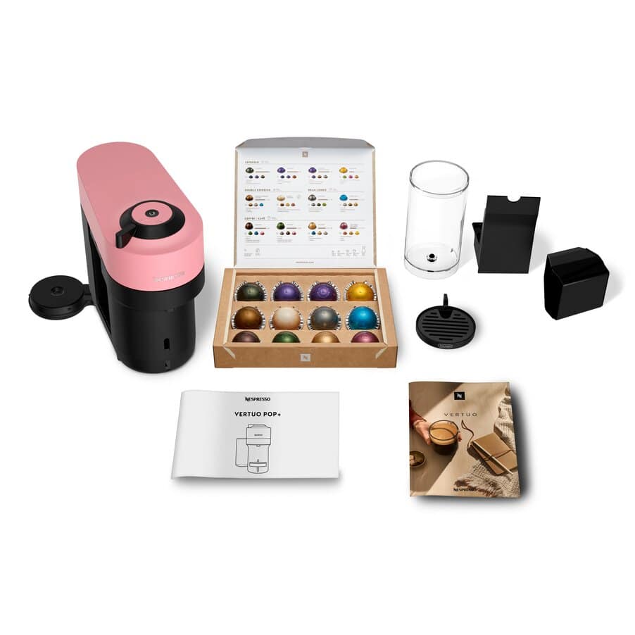undefined, Nespresso Vertuo Pop+ Coffee and Espresso Machine by De'Longhi, Pink, undefined, undefined