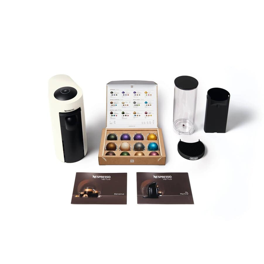 undefined, Nespresso Vertuo Plus Capsule Coffee Machine - White, undefined, White