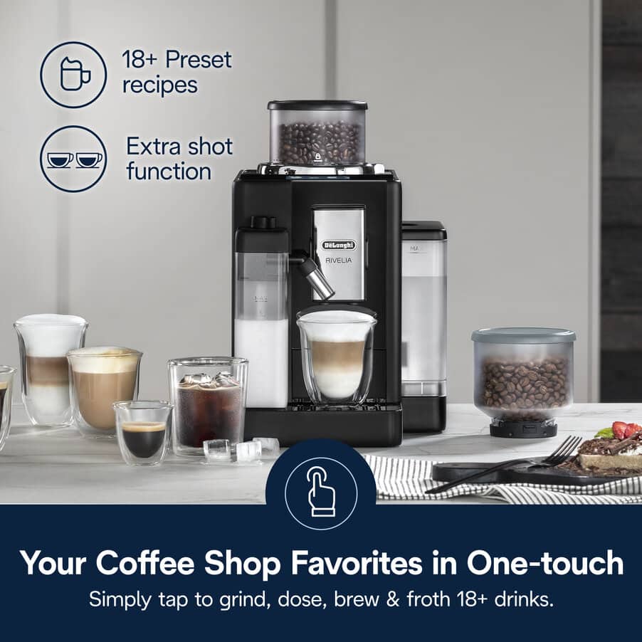 undefined, Rivelia Fully Automatic Espresso Machine, Onyx Black, undefined, Black
