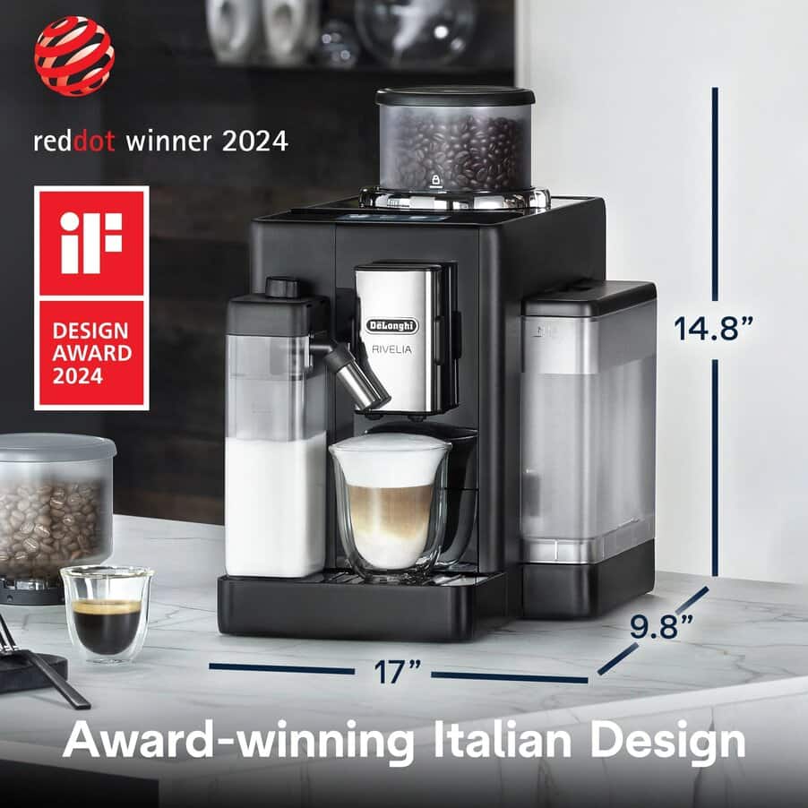 undefined, Rivelia Fully Automatic Espresso Machine, Onyx Black, undefined, Black