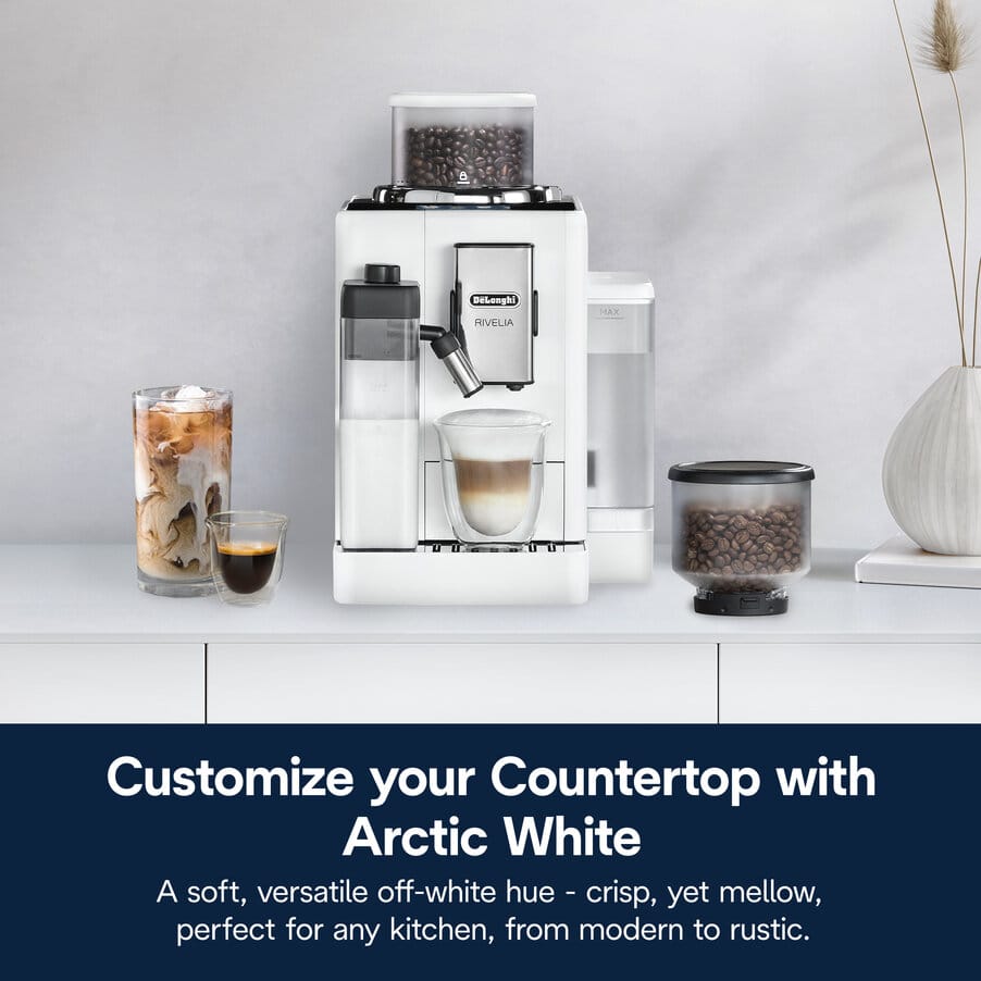 Rivelia, Rivelia Fully Automatic Espresso Machine, Arctic White, undefined, White