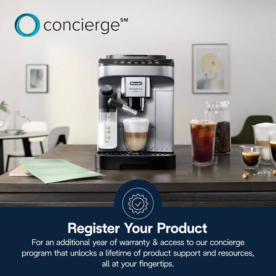 Magnifica Evo, Magnifica Evo Fully Automatic Espresso Machine with LatteCrema System, undefined, Silver