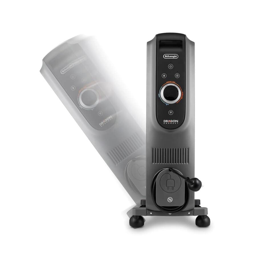 Dragon Connect, Dragon5 Connect 2400W Oil Column Heater Wi-Fi, undefined, Grey