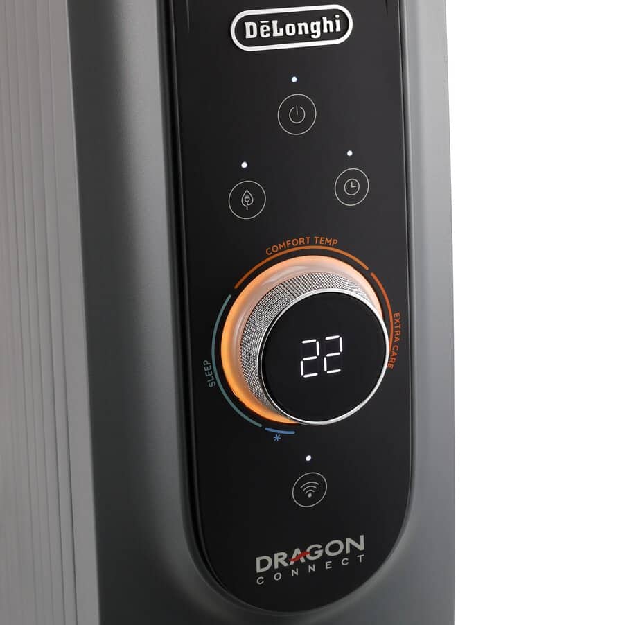 Dragon Connect, Dragon5 Connect 2400W Oil Column Heater Wi-Fi, undefined, Grey