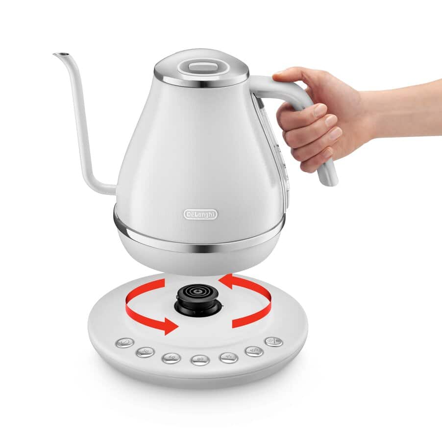 undefined, アイコナ 温度設定機能付き電気カフェケトル ピースフルホワイト, undefined, undefined