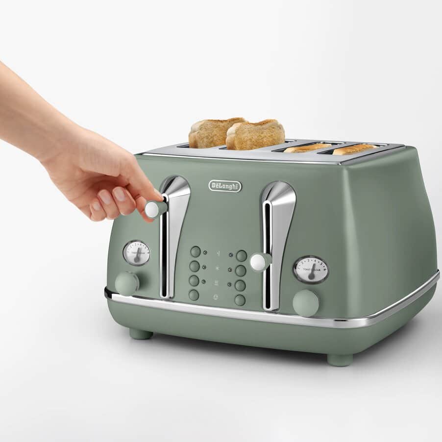 undefined, Icona Capitals 4 Slice Toaster Green, undefined, Green