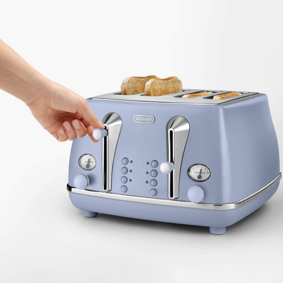 undefined, Icona Capitals 4 Slice Toaster Light Blue, undefined, LightBlue