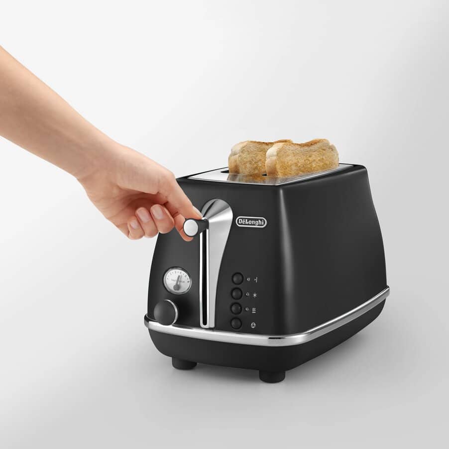 undefined, Icona Capitals 2 Slice Toaster Black, undefined, Black