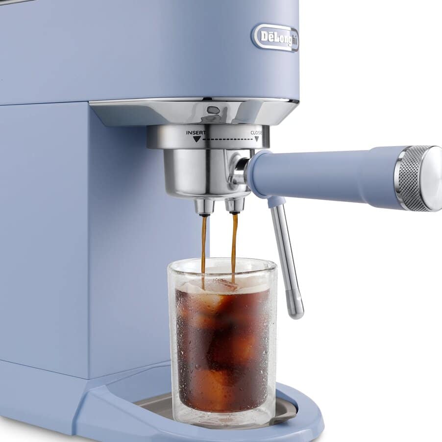 undefined, Dedica Duo Manual Coffee Machine, undefined, Azure