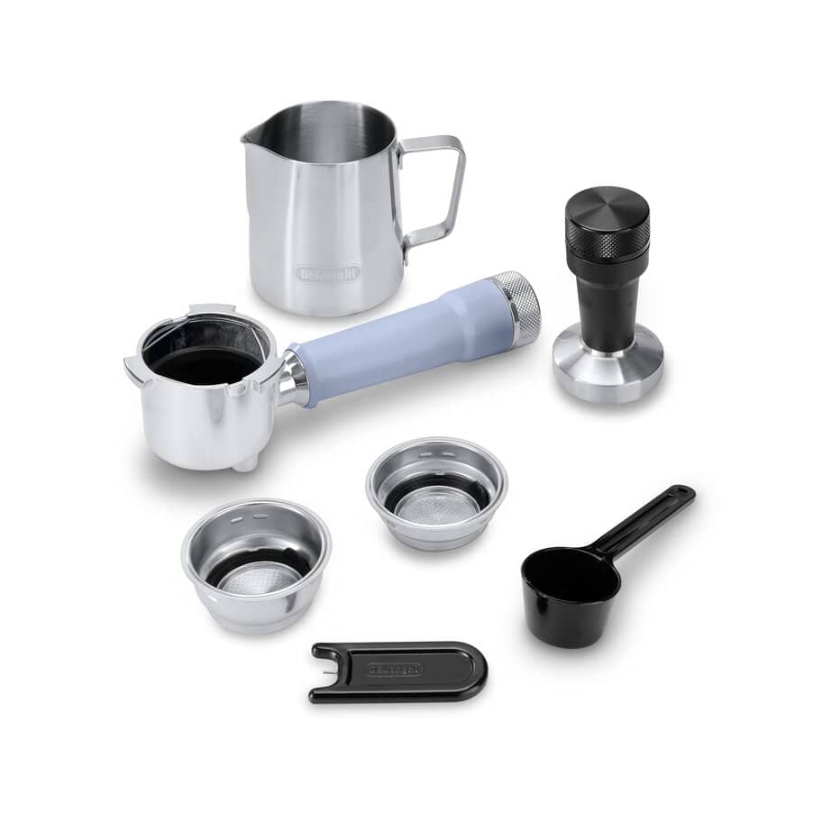 undefined, Dedica Duo Manual Coffee Machine, undefined, Azure